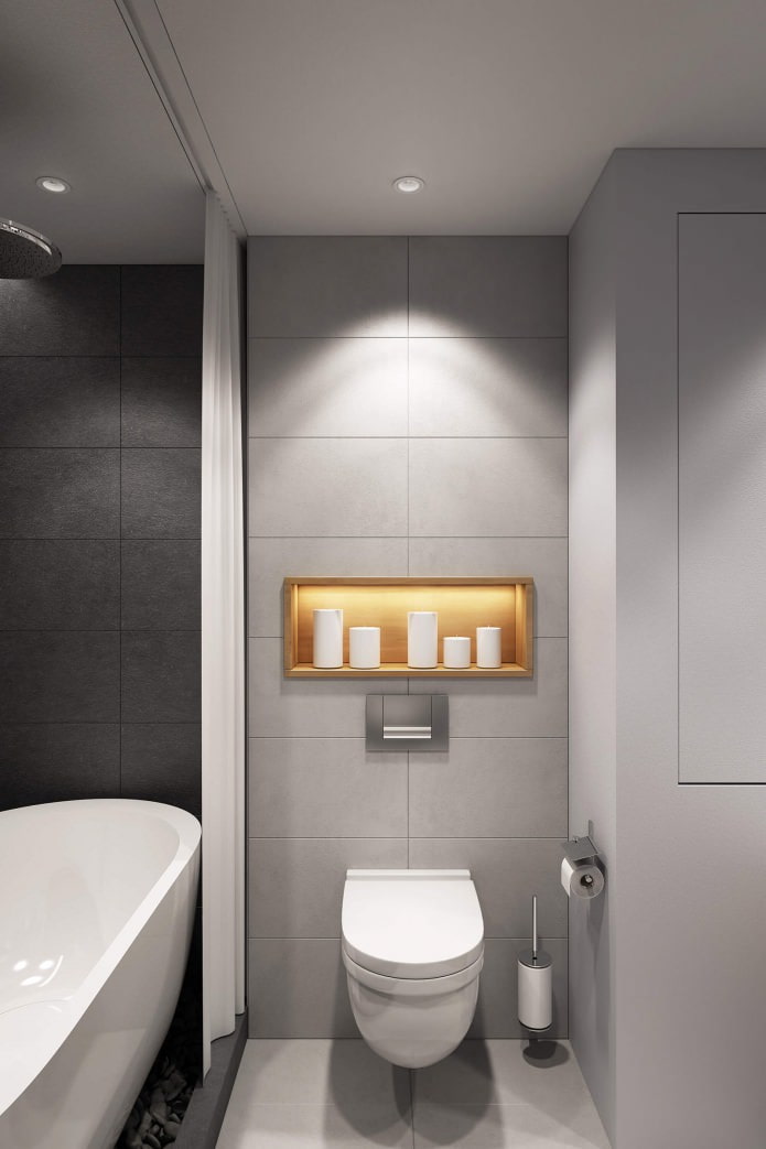 modernes Badezimmerdesign 4,7 m².