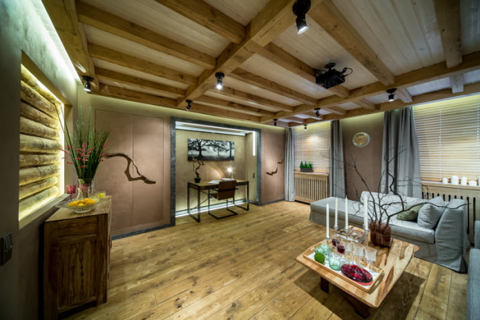 Öko-Stil im Wohnzimmer