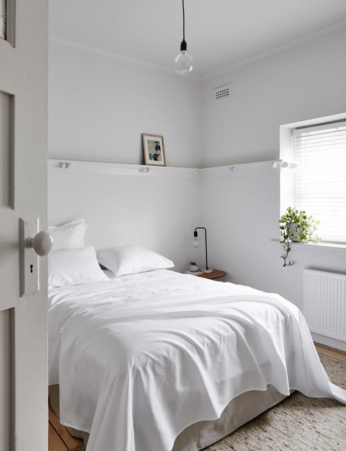 Schlafzimmer ohne Dekoration