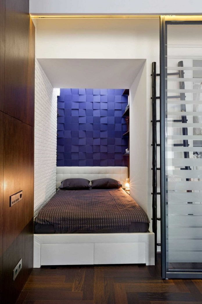 Schlafzimmerdesign ohne Fenster