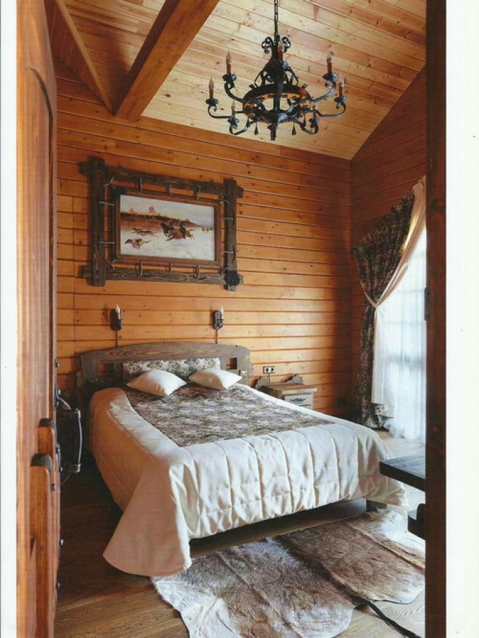 Verkleidung der Wände und der Decke mit Schindeln