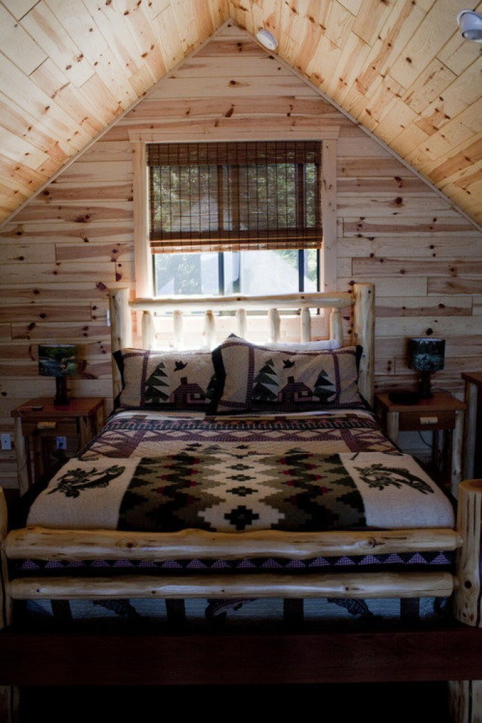 Schlafzimmer im Chalet-Stil