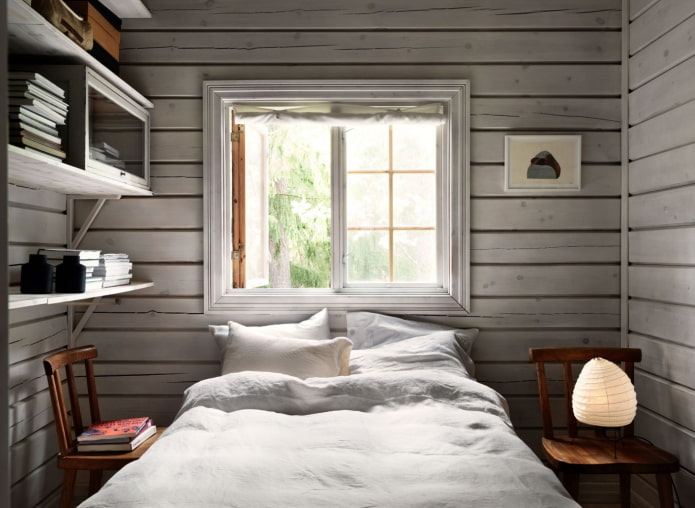 Kleines Schlafzimmer auf dem Land