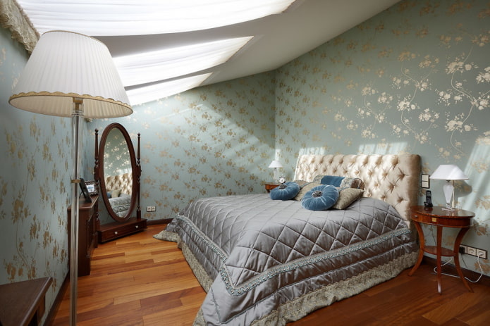 Dachgeschoss-Schlafzimmer-Dekoration