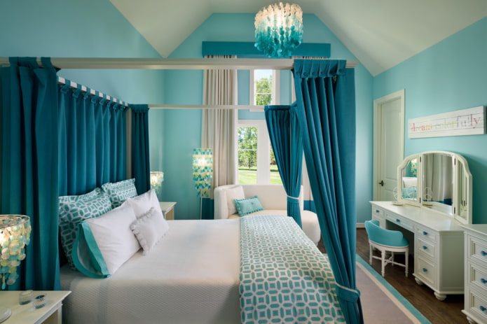 Schlafzimmer in Türkistönen