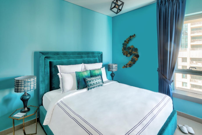 Schlafzimmer in Türkistönen