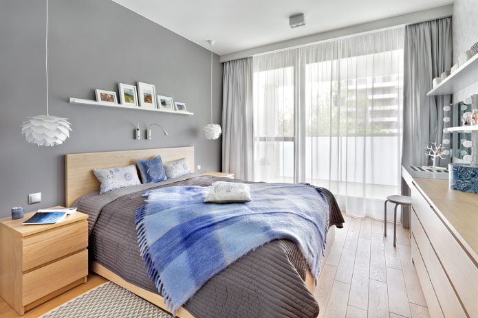 Möbel für ein graues Schlafzimmer
