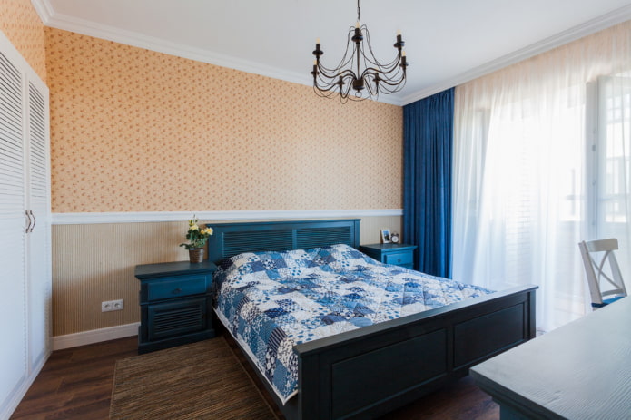 Schlafzimmerdekoration im Landhausstil
