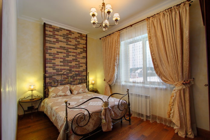 Schlafzimmerdekoration im Landhausstil