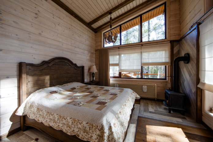 Schlafzimmer-Innenarchitektur im Landhausstil