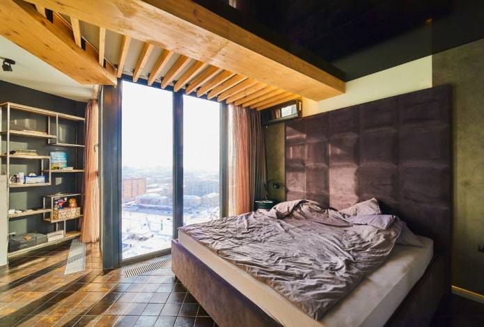 Männerschlafzimmer im Industriestil