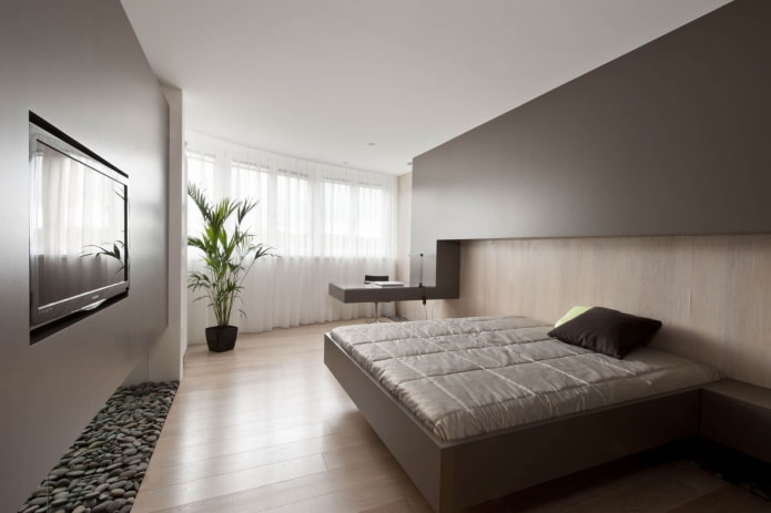 Schlafzimmer mit Arbeitsbereich