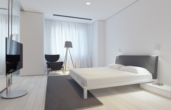 Schlafzimmereinrichtung in minimalistischer Stil