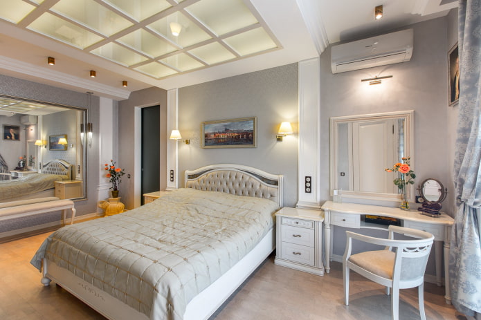 weiße Möbel im Schlafzimmer