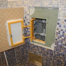 So schließen Sie die Rohre im Badezimmer, lassen sie aber schnell zugänglich-4