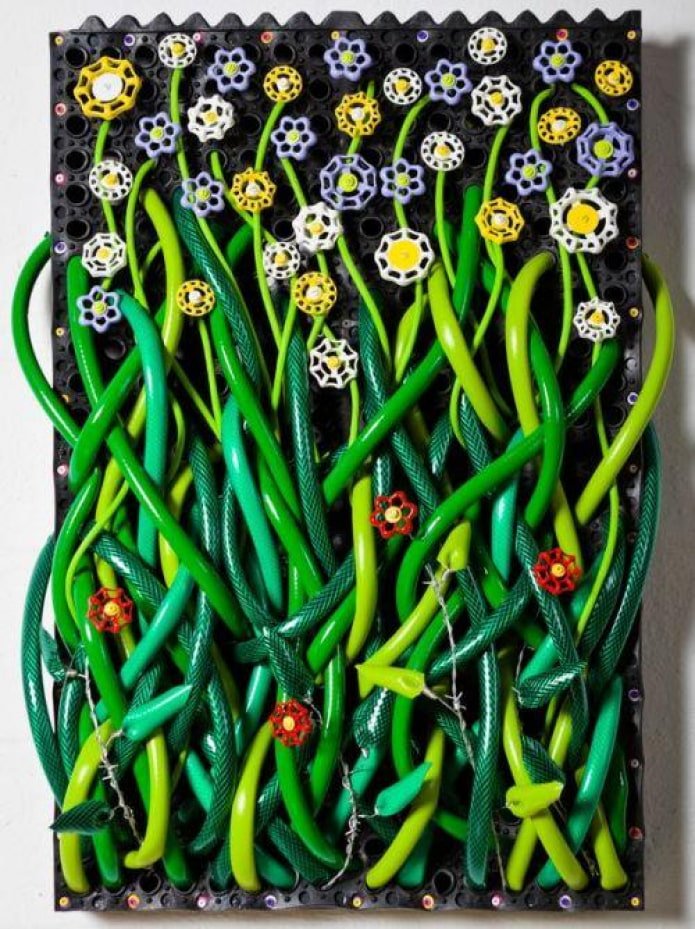 Paneel aus Schläuchen