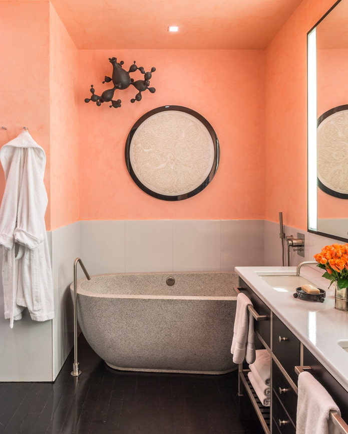 kombinierte Wände im Badezimmer