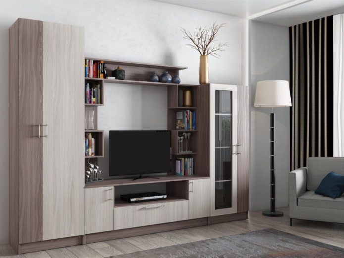 Wand-Hängeschrank im Wohnzimmer