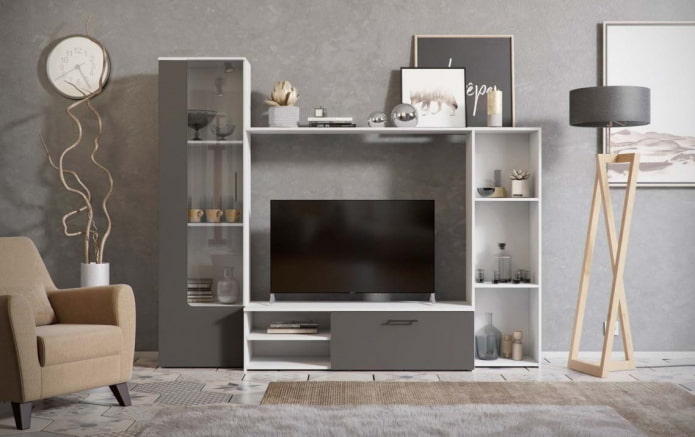 Wandschrank im Wohnzimmer