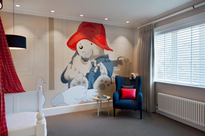 beige Wände im Kinderzimmer