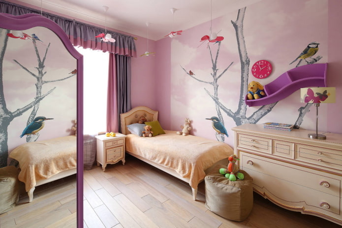 Wandgestaltung im Mädchenzimmer