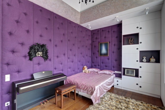 sanftviolette Paneele