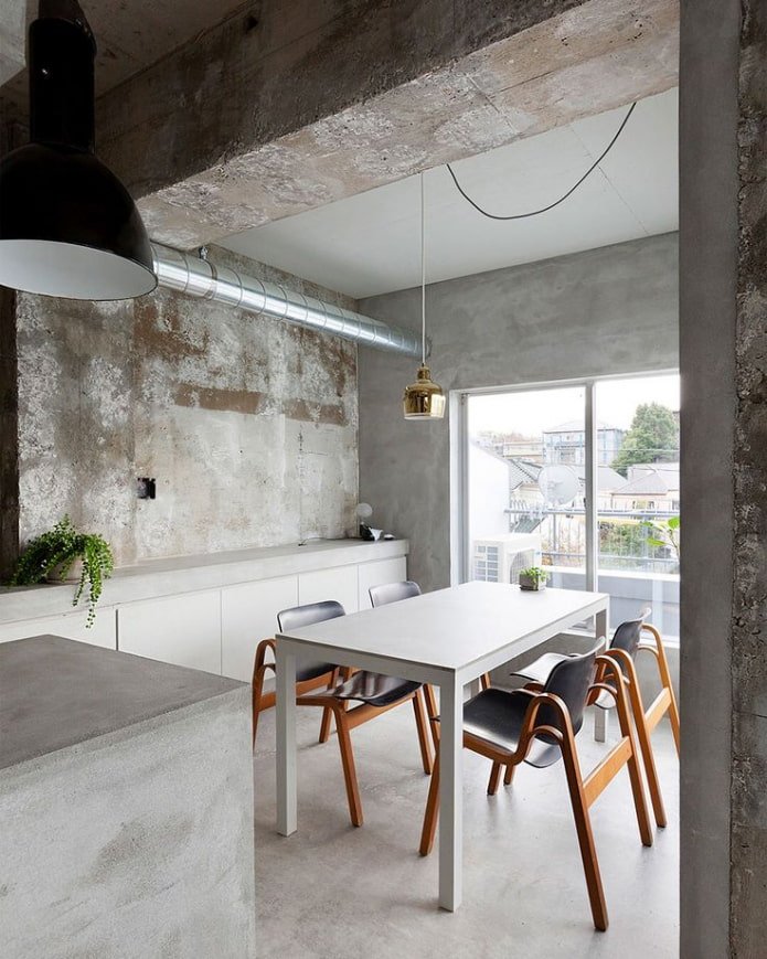 Küche im Loft-Stil