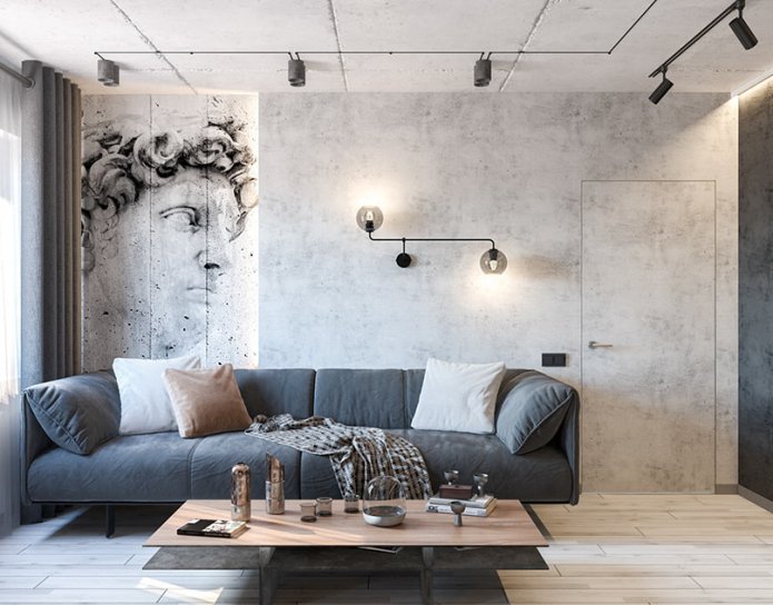 Wände im Loft-Stil