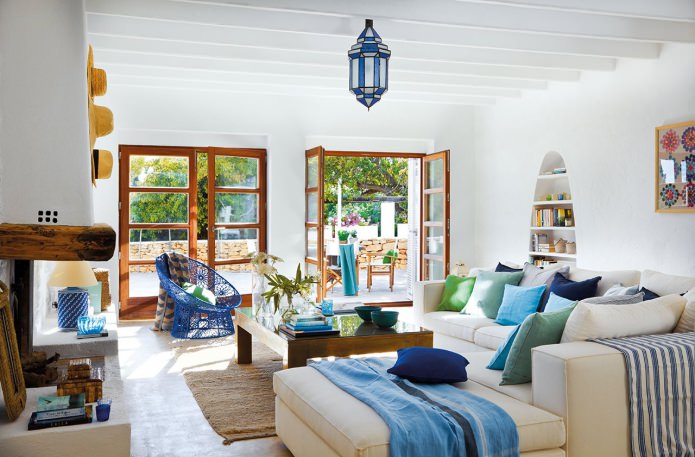 Mediterranes Wohnzimmer