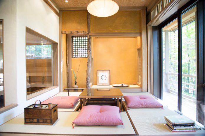 Wohnzimmer im japanischen Stil
