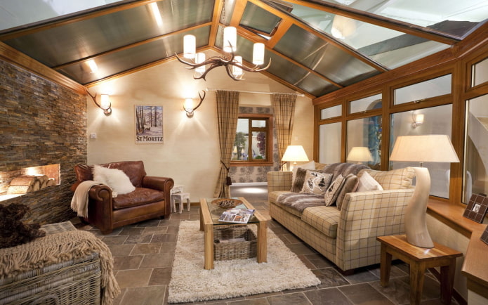 Wohnzimmer im Landhausstil