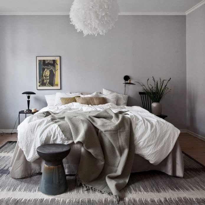 einfaches Schlafzimmer-Interieur