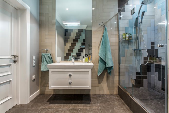 zeitgenössischer Stil im Badezimmer