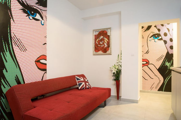 rotes Sofa