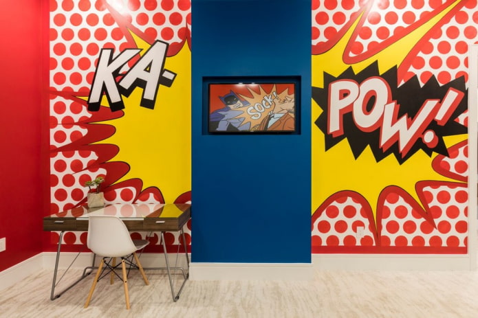 Pop-Art-Wanddekoration