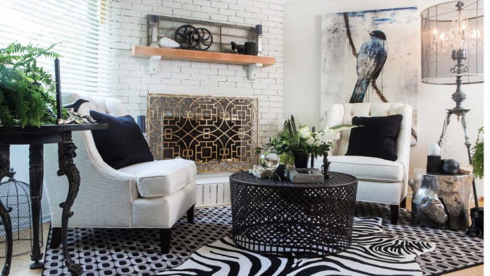 modernes Steampunk-Wohnzimmer