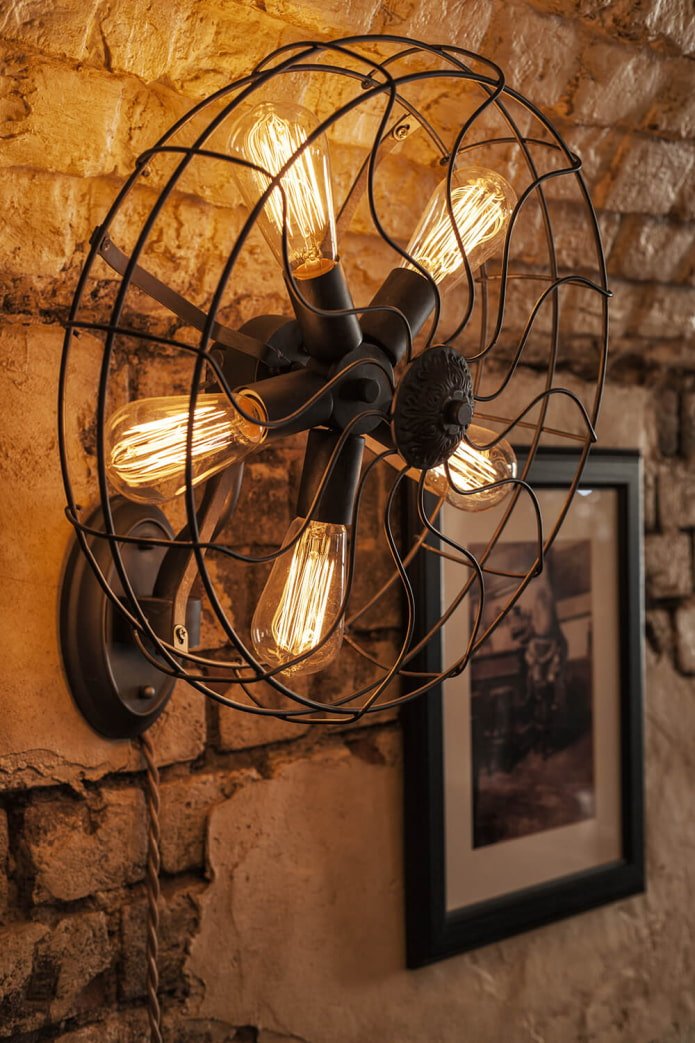 Lampe von einem Ventilator