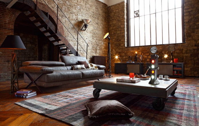 zweistöckige Steampunk-Wohnung