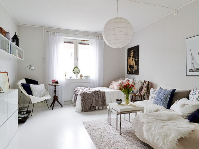 Schlafzimmer-Wohnzimmer
