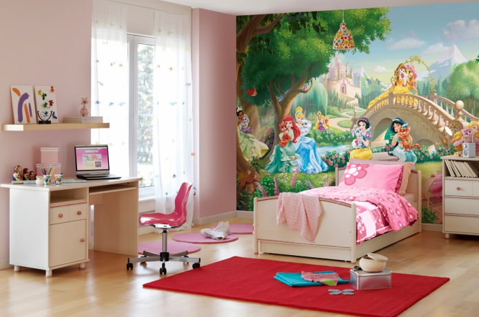 Kinderzimmer mit Fototapete