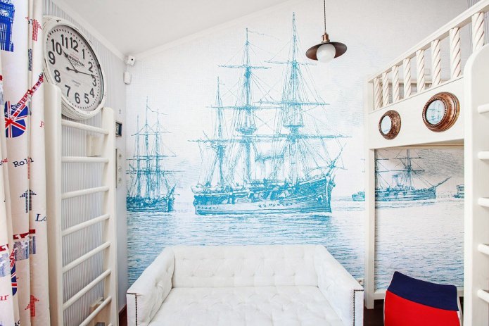 Jungenzimmer im Marinestil