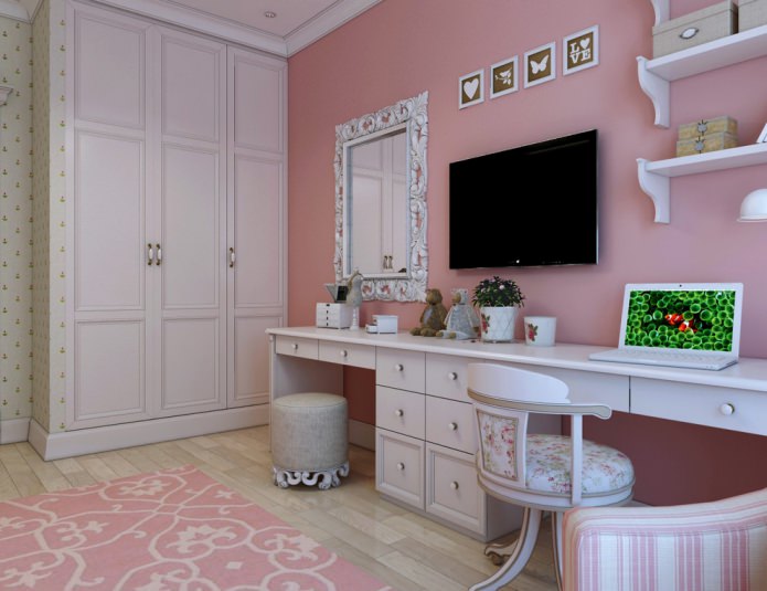 Neoklassizistisches Interieur im Kinderzimmer