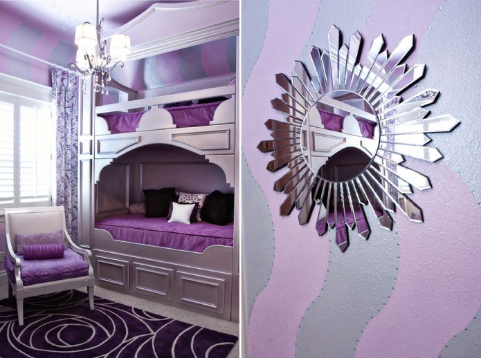 Art déco in einem Zimmer für zwei Kinder