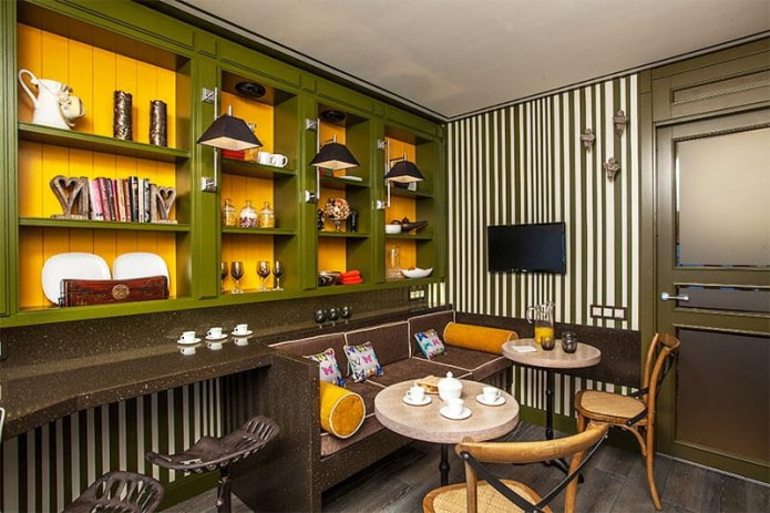 Küche im Café-Stil