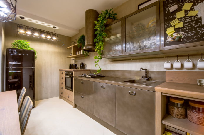 Arbeitsplatte im Loft-Stil