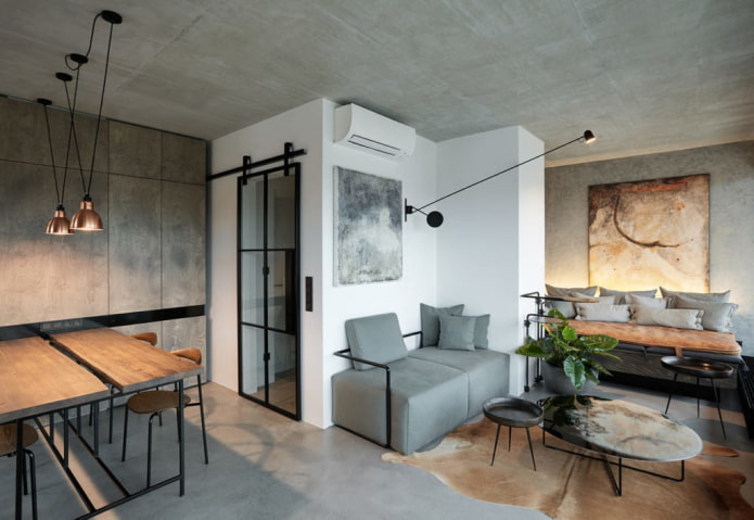 Studioausbau im Industriestil