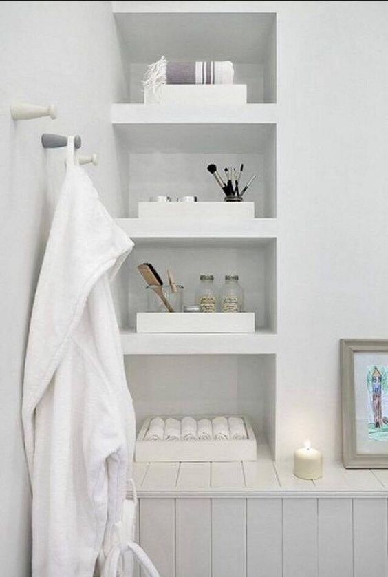 Kerze im Badezimmer