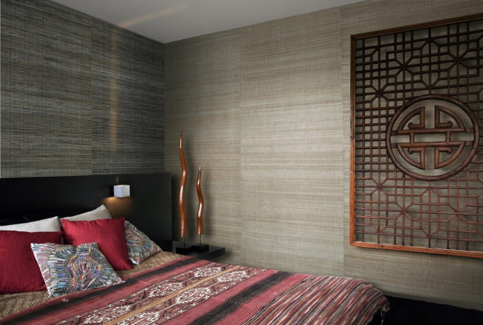 Stofftapete im orientalischen Stil