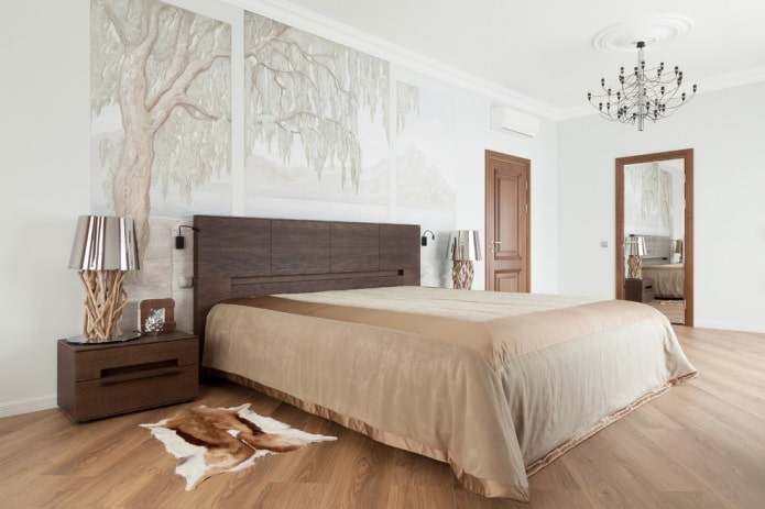 braune Türen im Schlafzimmer