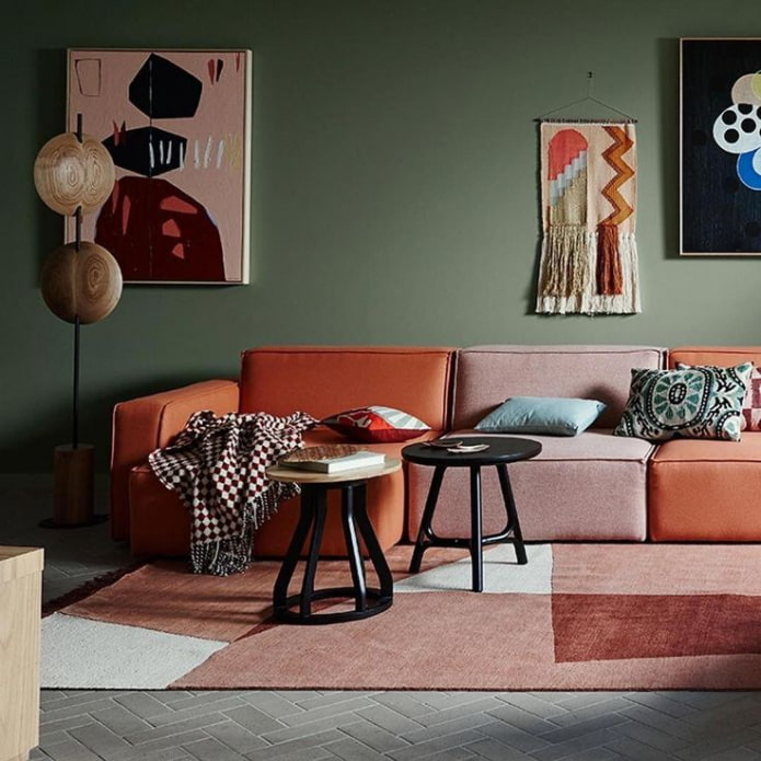 Modulares rahmenloses Sofa
